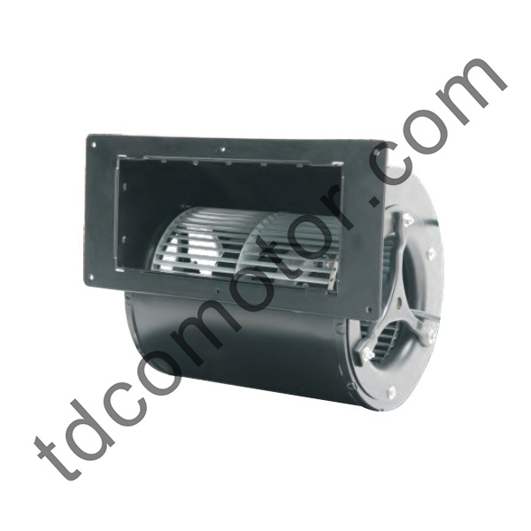 Ventilador centrífugo curvado para frente de 146 mm AC com voluta